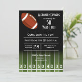 アメリカンフットボール フィールド 誕生日 招待状 (スタンド正面)