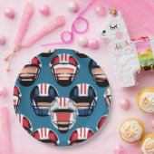 アメリカンフットボール ペーパープレート (パーティー)