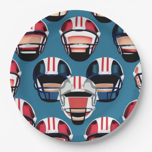 アメリカンフットボール ペーパープレート (正面)