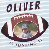 アメリカンフットボール・ボールスポーツボーイ誕生日写真 招待状