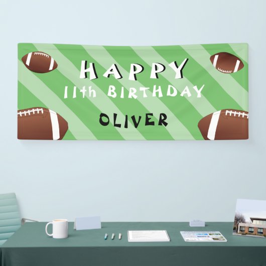 アメリカンフットボール・ボールスポーツ誕生日パーティー 横断幕 (トレードショー)
