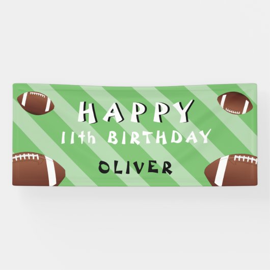 アメリカンフットボール・ボールスポーツ誕生日パーティー 横断幕 (横)
