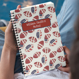 アメリカンフットボール ボール アメリカ国旗 新学期 準備 ノートブック