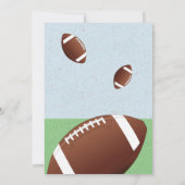 アメリカンフットボール ボール 誕生日 サンキューカード (裏面)
