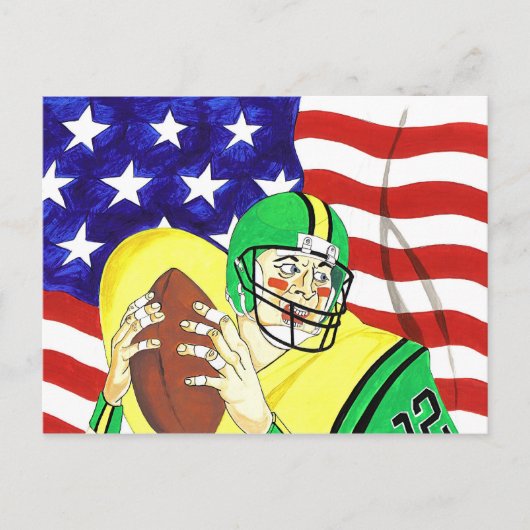 アメリカンフットボール ポストカード (正面)