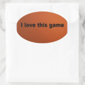 アメリカンフットボール 楕円形シール (バッグ)