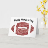 アメリカンフットボール 父の日 カード (黄色い花)