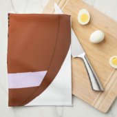 アメリカンフットボール:私はこのゲームが大好き キッチンタオル (四つ折り)