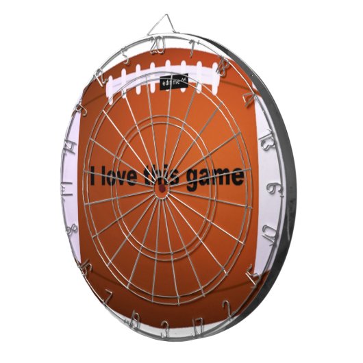 アメリカンフットボール:私はこのゲームが大好き ダーツボード (正面右)