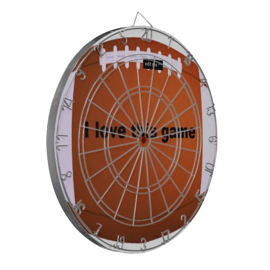 アメリカンフットボール:私はこのゲームが大好き ダーツボード (正面左)