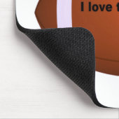 アメリカンフットボール：私はこのゲームが大好き マウスパッド (コーナー)