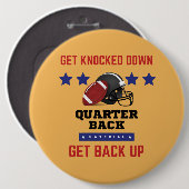 アメリカンフットボール 缶バッジ (正面&裏面)