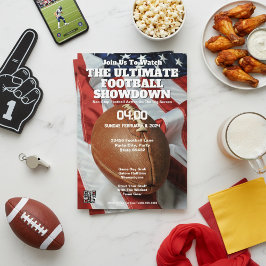 アメリカンフットボール「見に参加」招待状 招待状