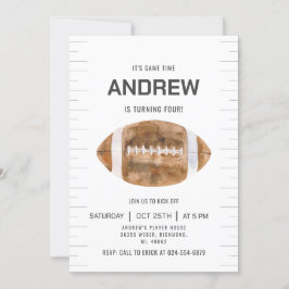 アメリカンフットボール 誕生日パーティーをカスタマイズ 招待状