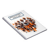 アメリカンフットボール 開学 スパイラル写真 ノートブック (右側)