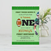 アメリカンフットボール 1歳の誕生日パーティー招待状 招待状 (スタンド正面)