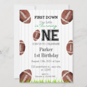アメリカンフットボール 1歳の誕生日パーティー招待状 招待状 (正面)