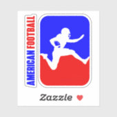 アメリカンフットボール | 3"x 3" – 光沢（透明） シール (シート)