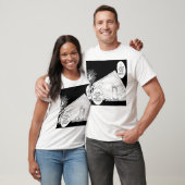 アメリカンフットボールLP1マンガスタイル Tシャツ (ユニセックス)