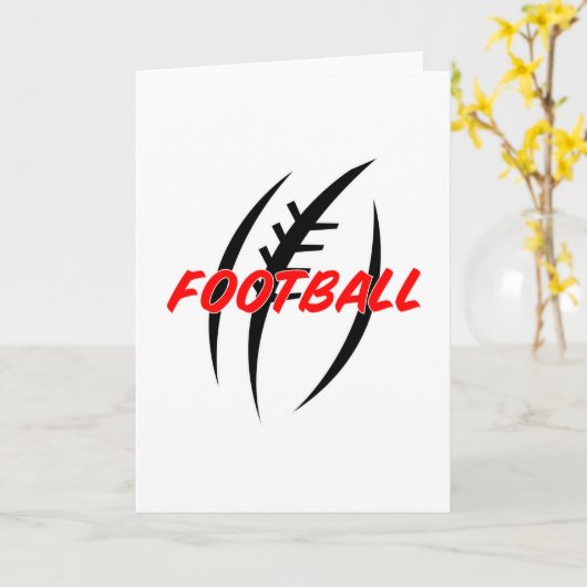 アメリカンフットボールUSAプレーヤースポーツゲームギフトアイディア カード (黄色い花)