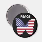 アメリカンフラグバタフライ磁石 マグネット (正面/裏面)