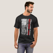 アメリカンフラグ誕生日ガール Tシャツ (正面フル)