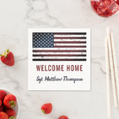 アメリカンフラグ軍隊ソルジャーウェルカムホームパーティー スタンダードカクテルナプキン (インサイチュ)