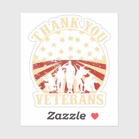 アメリカンフラグ退役軍人デイサンキューユキュ退役軍人 シール (シート)