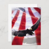 アメリカンフラグ&イーグル招待状 招待状 (正面/裏面)