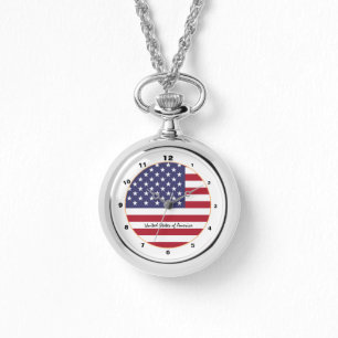 アメリカンフラグ&統一された州ファッションUSA /デザイン 腕時計