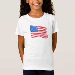 アメリカンフラッグガール Tシャツ