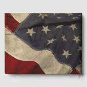 アメリカンフラッグゲパーソナライズされたストブック ゲストブック (裏面)