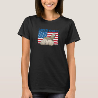 アメリカンフラッグコッカースパニエル犬 Tシャツ