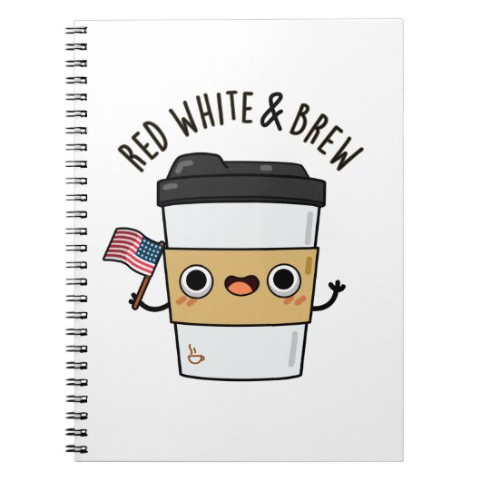 アメリカンフラッグコーヒーぷん ノートブック (正面)