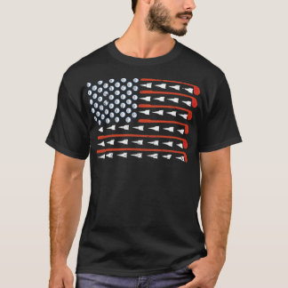 アメリカンフラッグゴルフクおもしろいラブゴルフギア Tシャツ