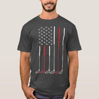 アメリカンフラッグゴルフクラブのゴルフスティック旗ギフト1 Tシャツ