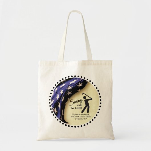 アメリカンフラッグゴルフ トートバッグ (正面)