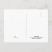 アメリカンフラッグストーンのテクスチャ インビテーションポストカード (裏面)