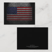 アメリカンフラッグストーンのテクスチャ エンクロージャーカード (正面/裏面)