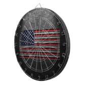 アメリカンフラッグストーンのテクスチャ ダーツボード (正面右)