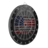 アメリカンフラッグストーンのテクスチャ ダーツボード (正面左)