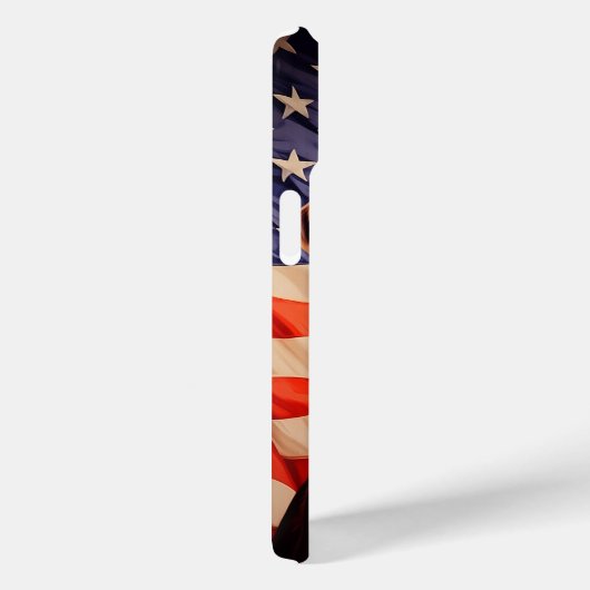 アメリカンフラッグチョコレートラブラドール Case-Mate iPhoneケース (裏面 / 右)