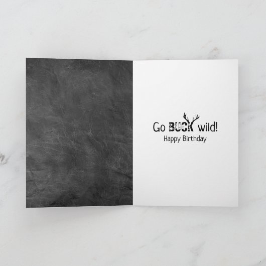 アメリカンフラッグディアー誕生日 カード (内部)