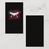 アメリカンフラッグドローンパイロットUSAドローンオペレーター 名刺 (正面/裏面)