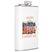 アメリカンフラッグビアハッピーラバーおもしろいデーレーバーDa フラスク (右)