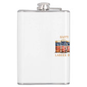 アメリカンフラッグビアハッピーラバーおもしろいデーレーバーDa フラスク (裏面)