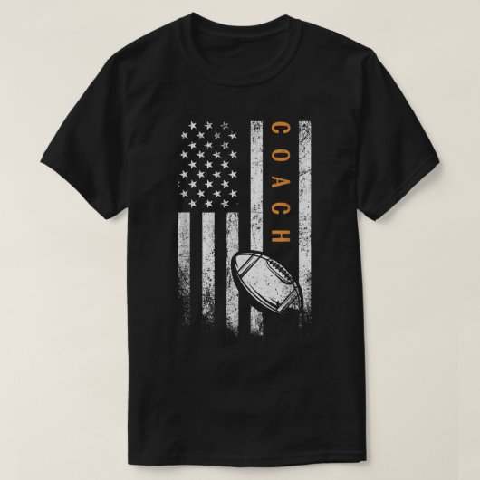 アメリカンフラッグフットボールトレーナーコーク Tシャツ (デザイン正面)