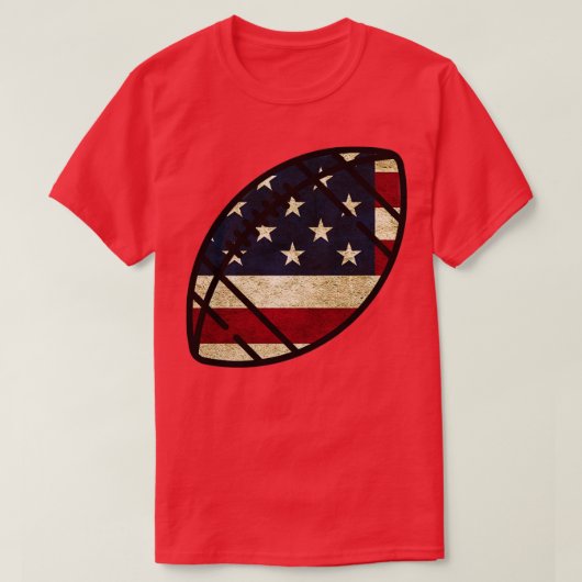 アメリカンフラッグフットボール Tシャツ (デザイン正面)