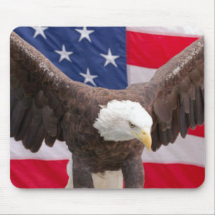 アメリカンフラッグマウスパッドとハゲのワシ マウスパッド