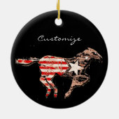 アメリカンフラッグランニングホースThunder_Cove セラミックオーナメント (裏面)